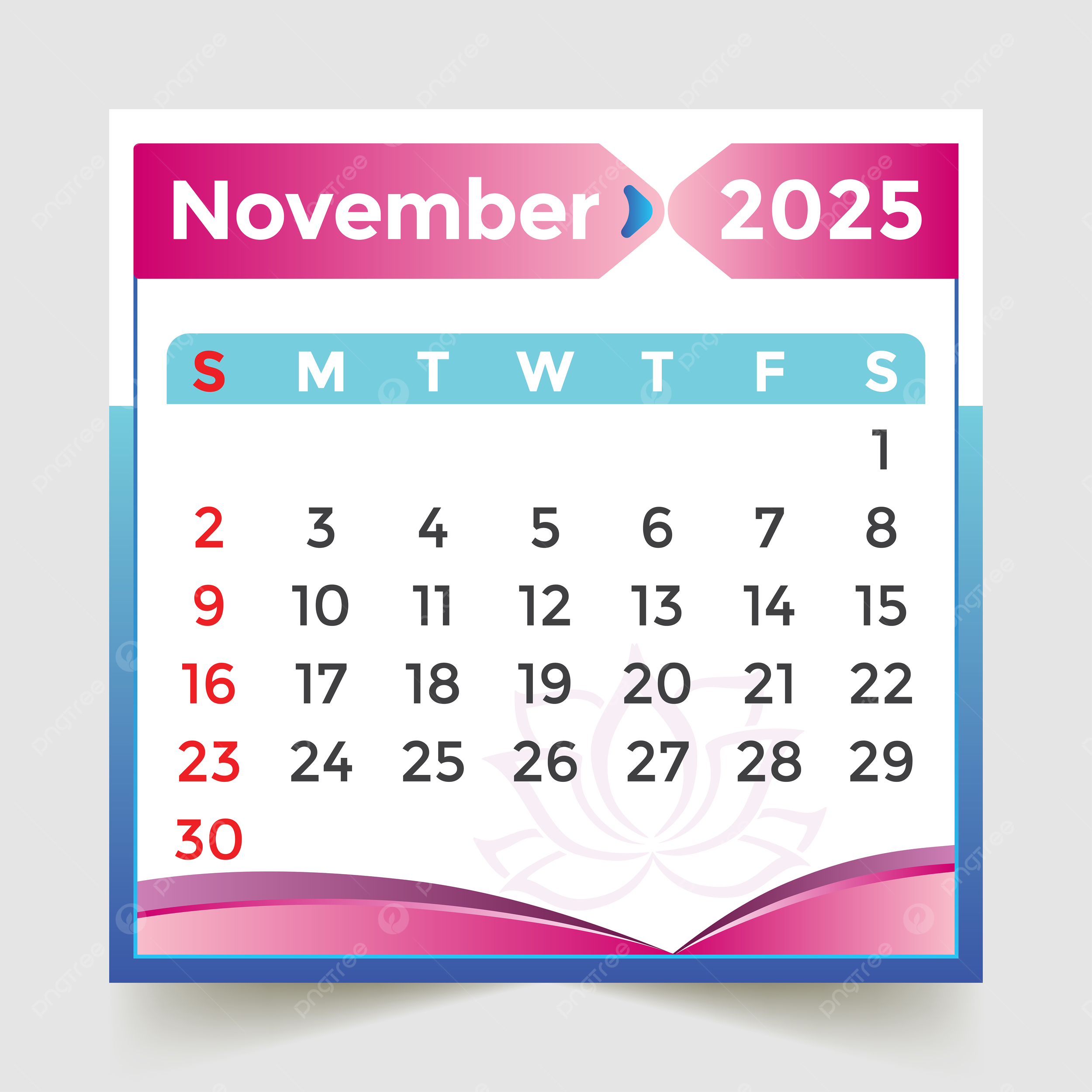 Blank November 2025 Calendar Print Out