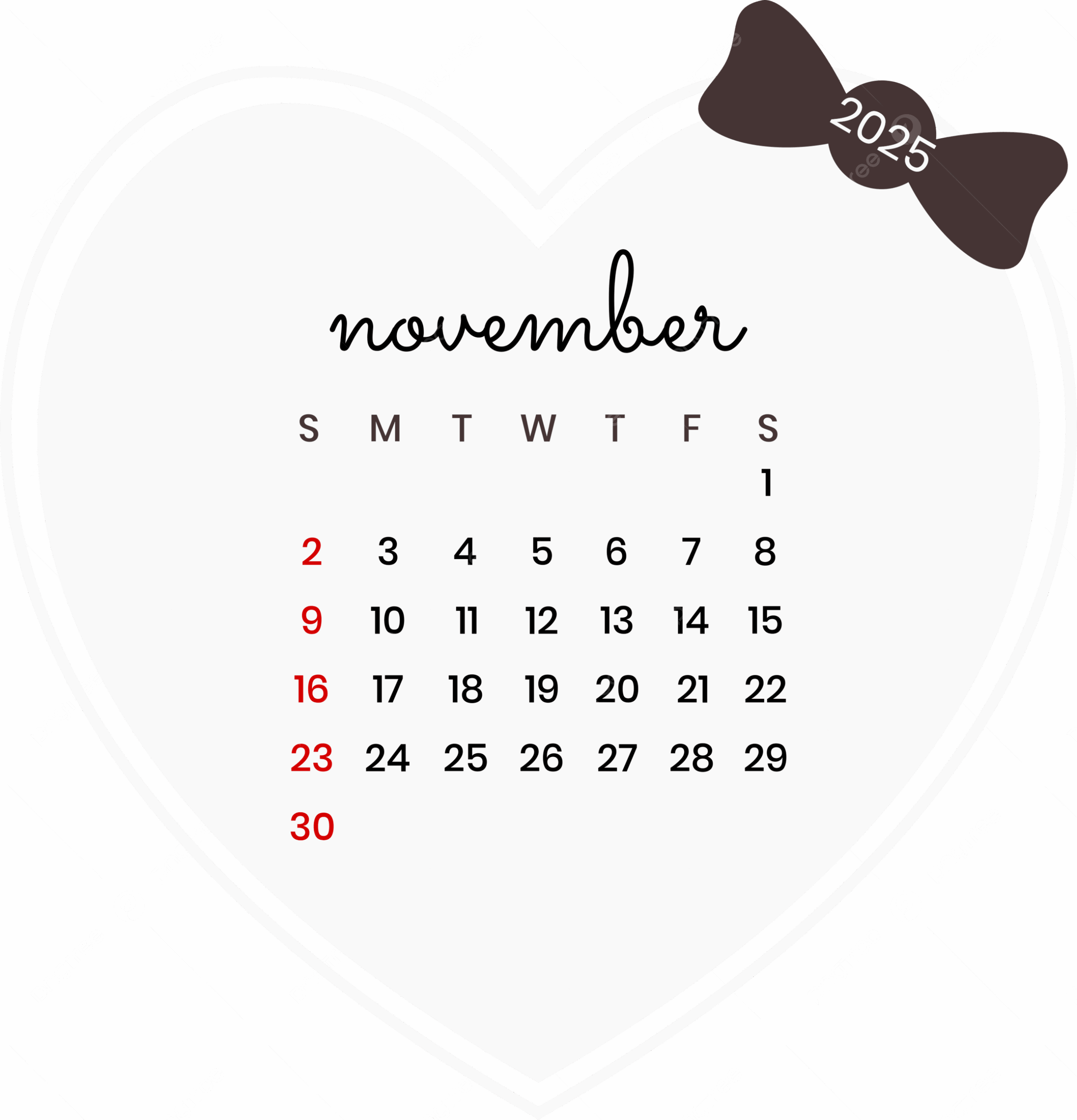 Blank Write In Calendar November 2025