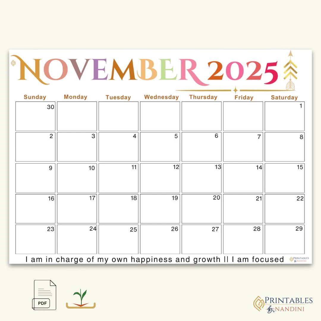November 2025 Calendar Printable A4 PDF With Affirmation Quotes sunday Start Planner With Sigils Instant Download Etsy November 2025 Calendar Printable A4 PDF With Affirmation Quotes sunday Start Planner With Sigils Instant Download Etsy