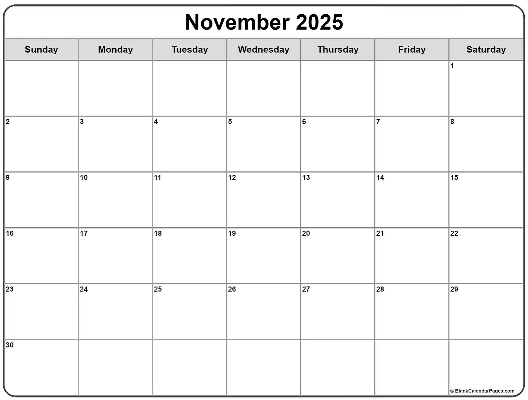 November 2025 Calendar Printable Alphabet Charts November 2025 Calendar Printable Alphabet Charts