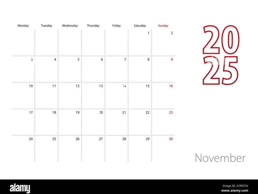 November 2025 Stock Vector Images Alamy