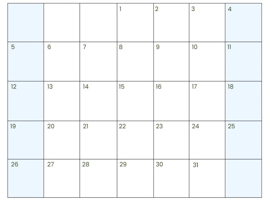 October 2025 Calendar 52 Free PDF Printables