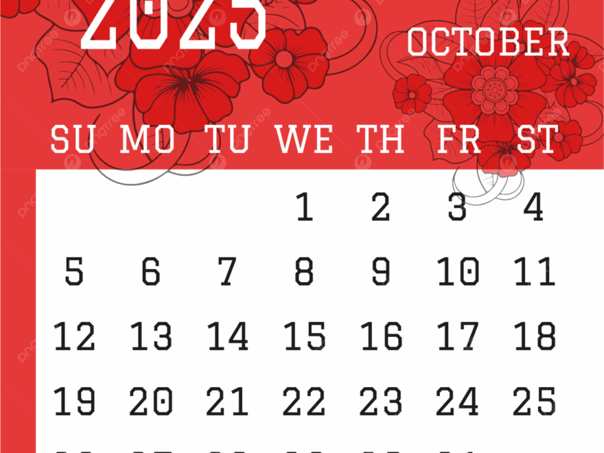 October 2025 Calendar Template Vector Template Download On Pngtree