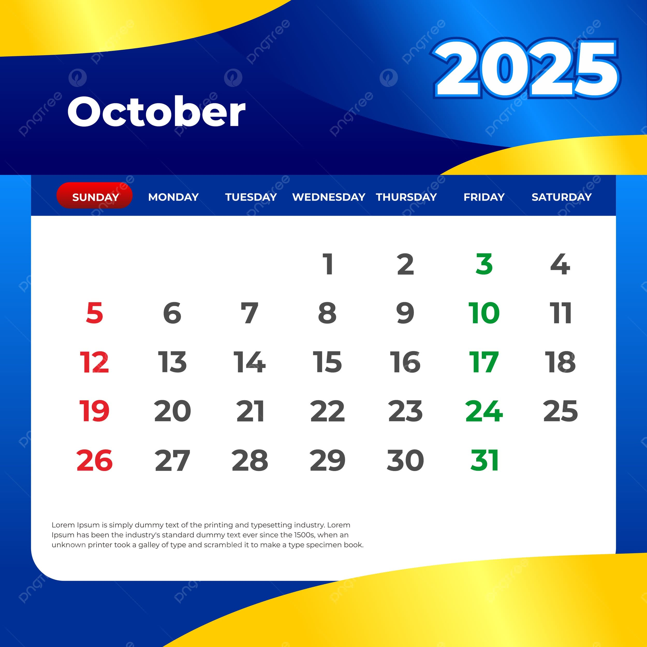 Printable Blank October 2025 Calendar Template Printable Blank October 2025 Calendar Template