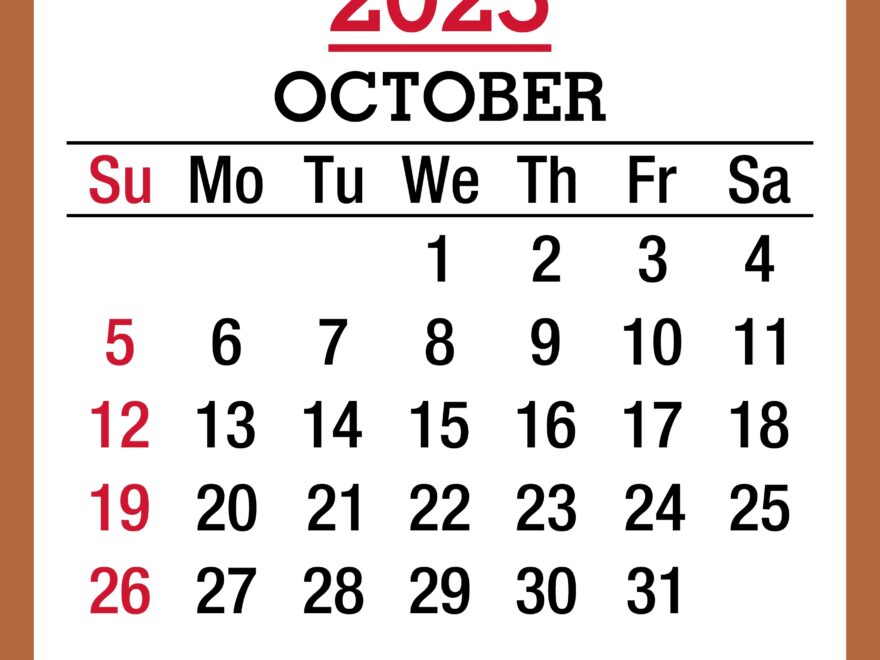 October 2025 Monthly Calendar Printable Free Beige Sunday Start PashaCoffee