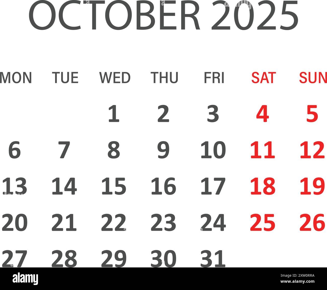 October 2025 Stock Vector Images Alamy October 2025 Stock Vector Images Alamy