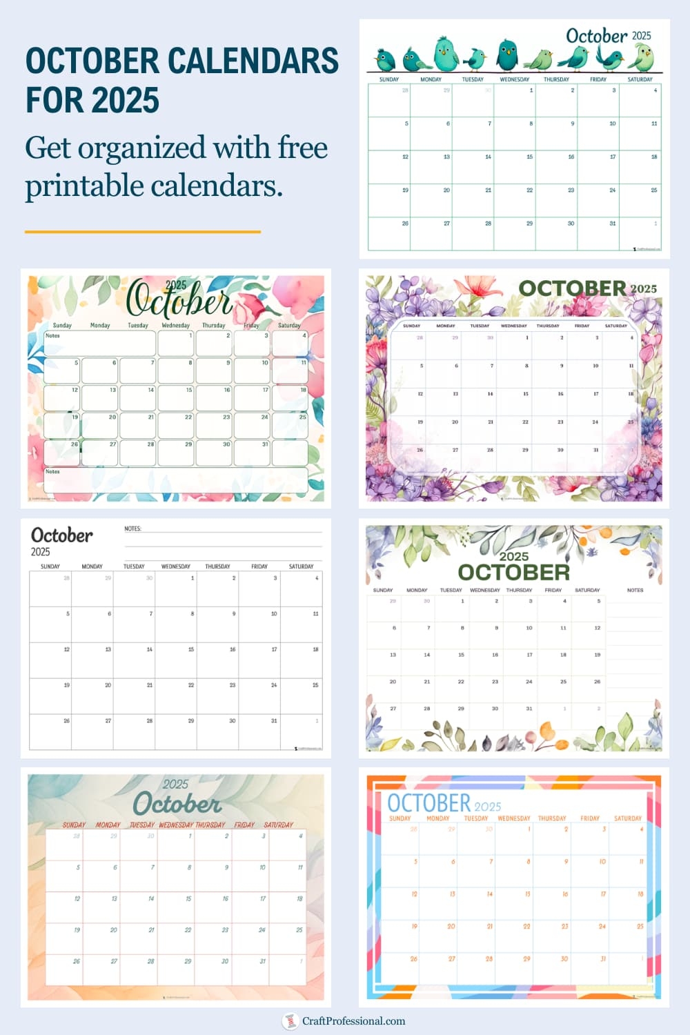 Blank Calendar 2025 October Printable Blank Calendar 2025 October Printable