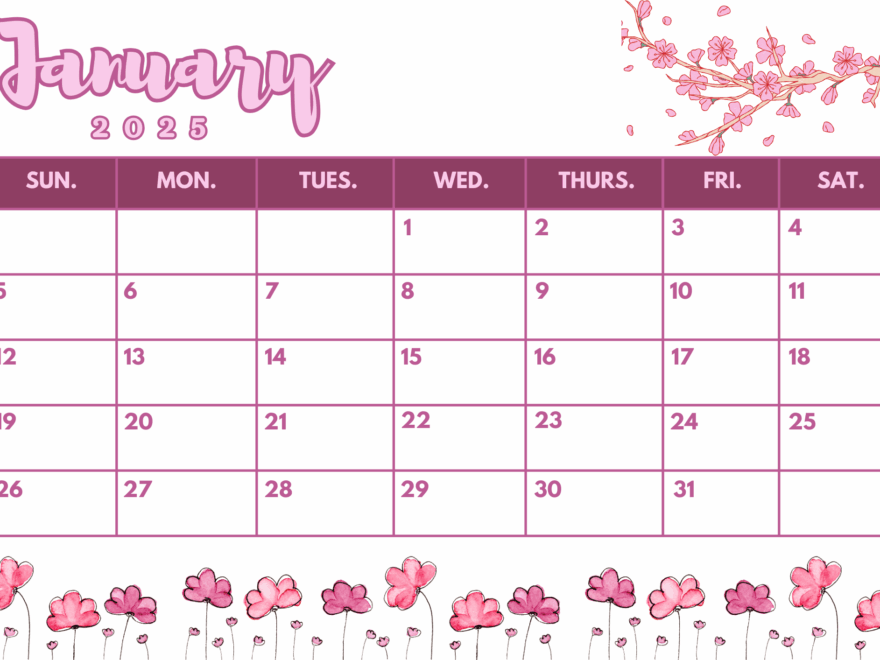 Pink Calendar 2025 By Kashecrafts Raket PH