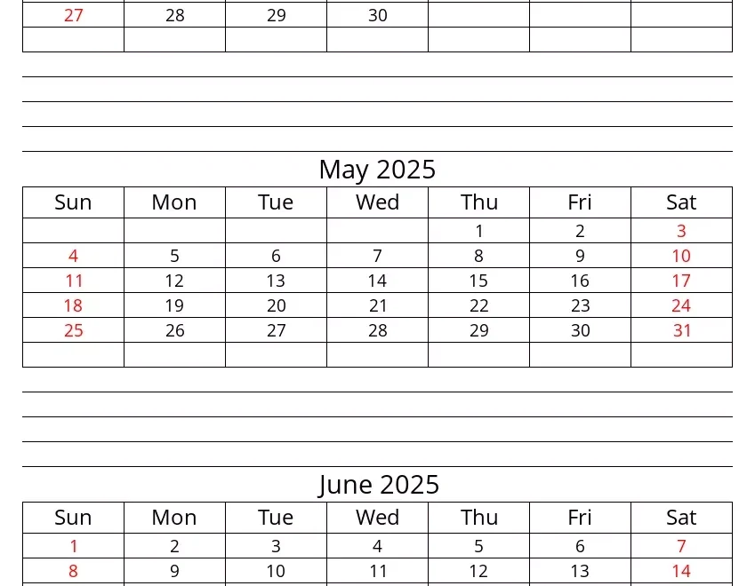 Quarter 2 Of 2025 Editable Calendar In Excel Word PDF