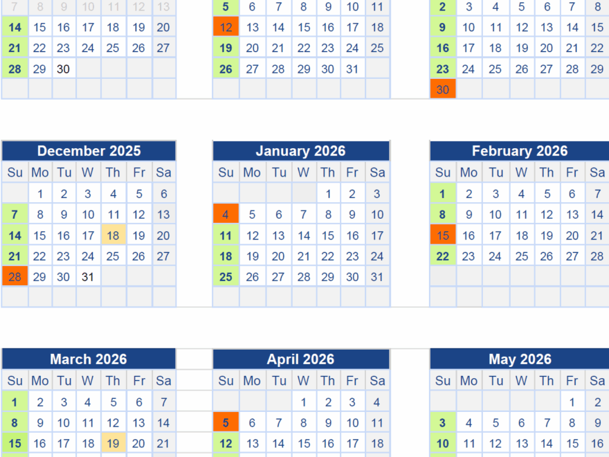 School Calendar 2025 2026 SchoolNova
