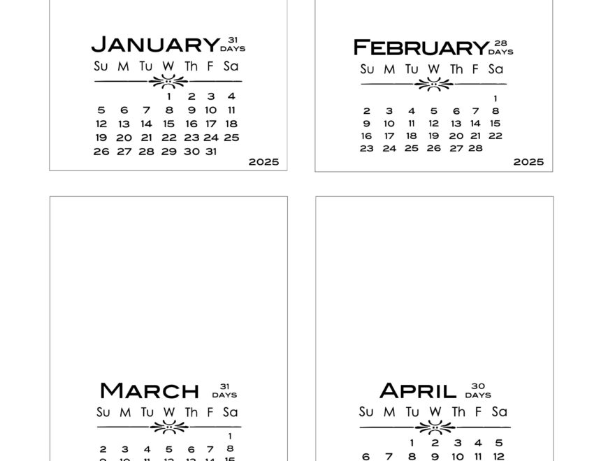 The 2025 DIY Calendar With Year Added Scrappystickyinkymess