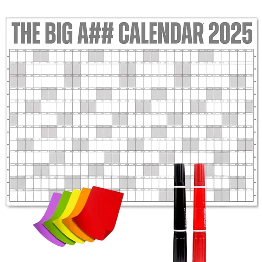 Big Blank Calendar 2025