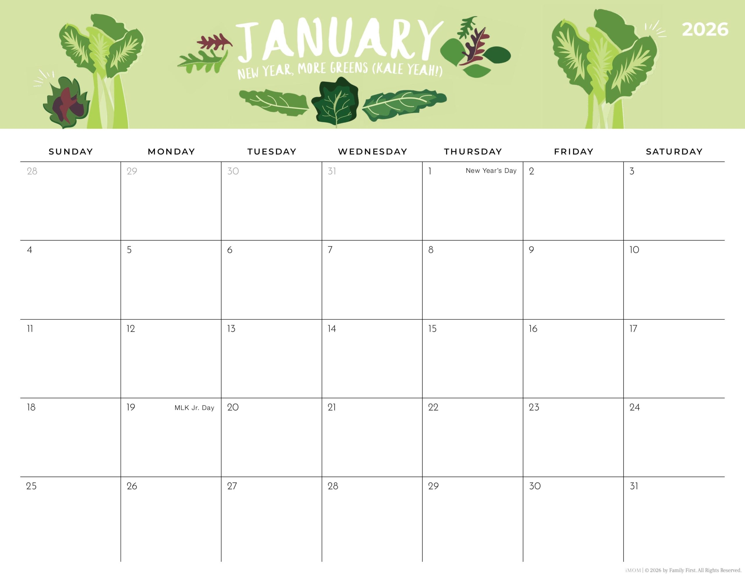 2025 2026 Foodie Printable Calendars For Moms IMOM