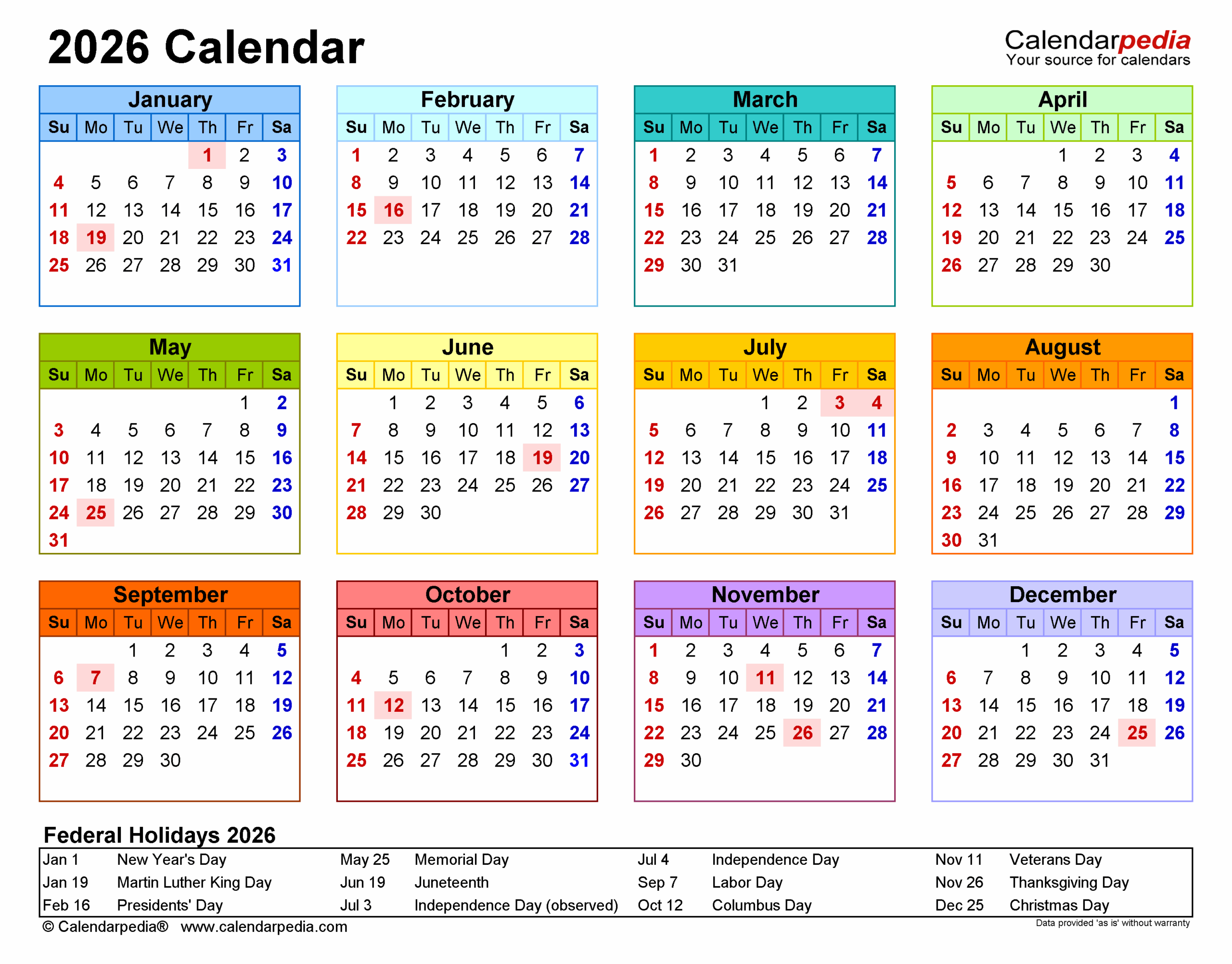 January 2026 Calendar Wincalendar United States January 2026 Calendar Wincalendar United States