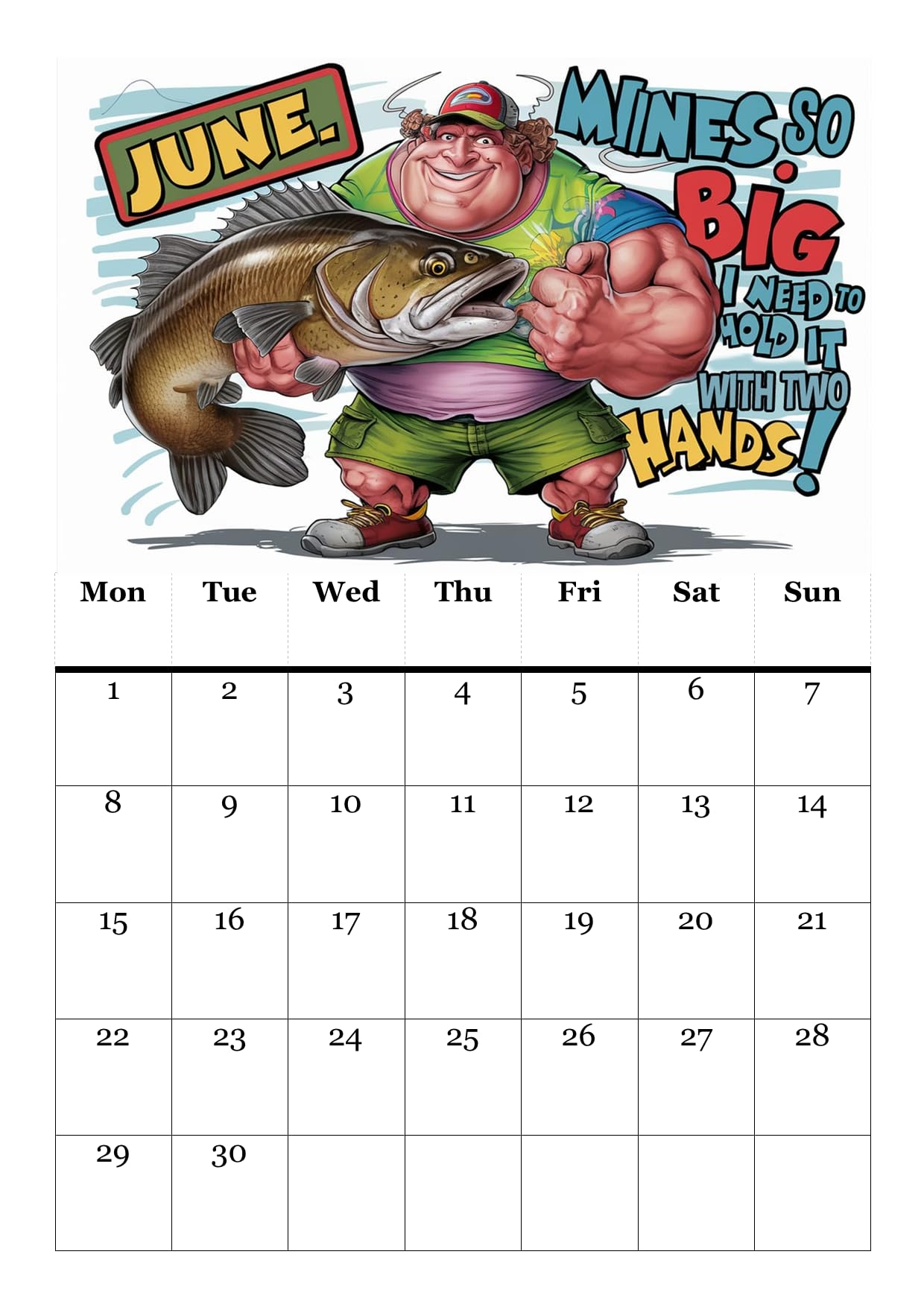 2026 Funny Fishing Calendar A4 Size Gift For Dads Husbands And Brothers Amazon co uk Stationery Office Supplies