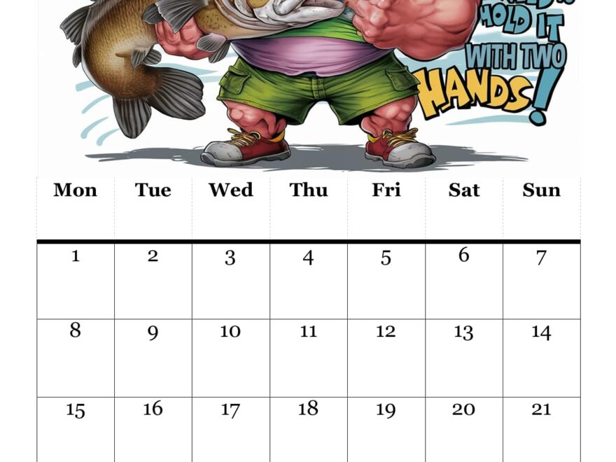 2026 Funny Fishing Calendar A4 Size Gift For Dads Husbands And Brothers Amazon co uk Stationery Office Supplies