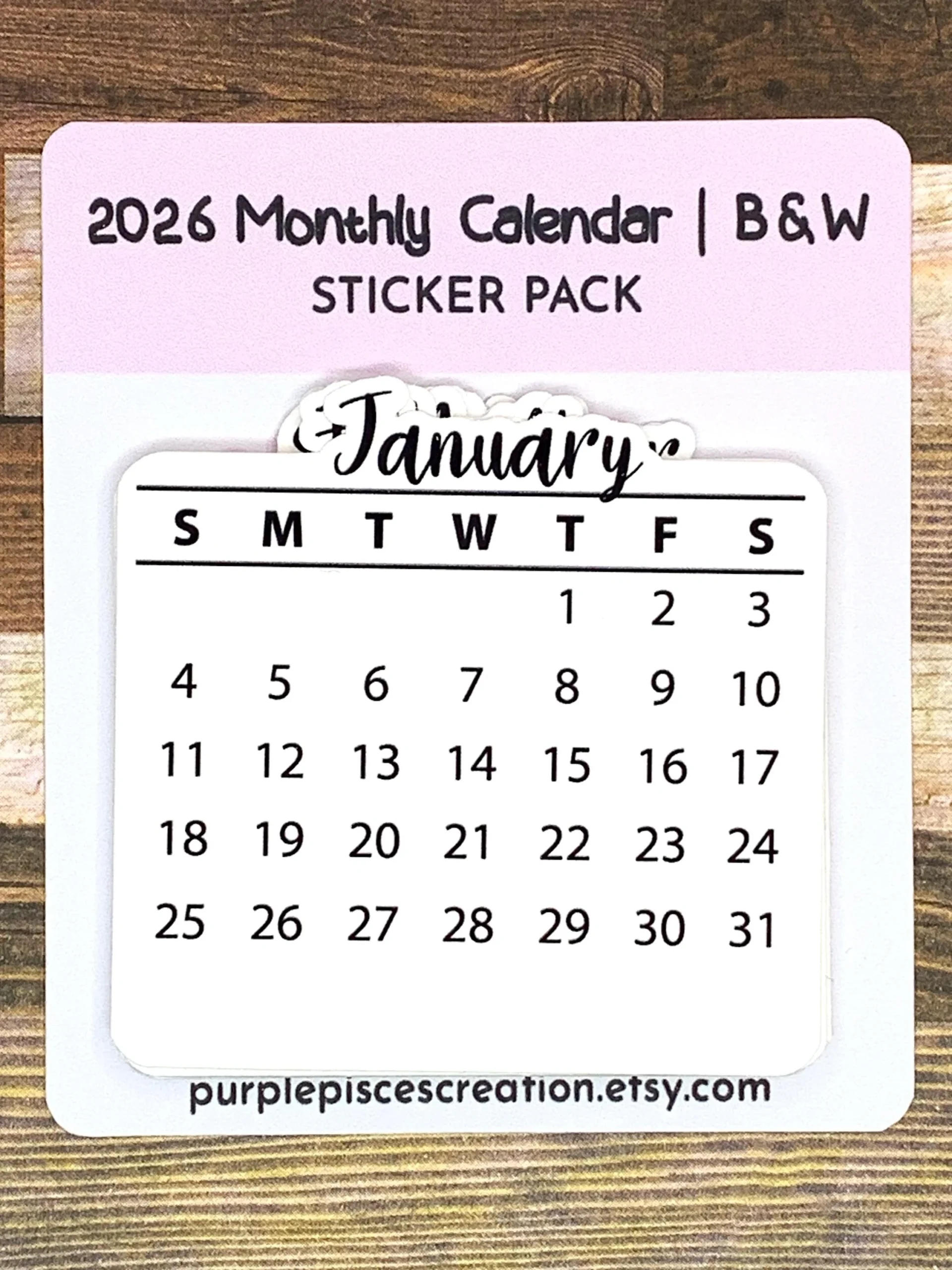 January Calendar Bullet Journal 2026