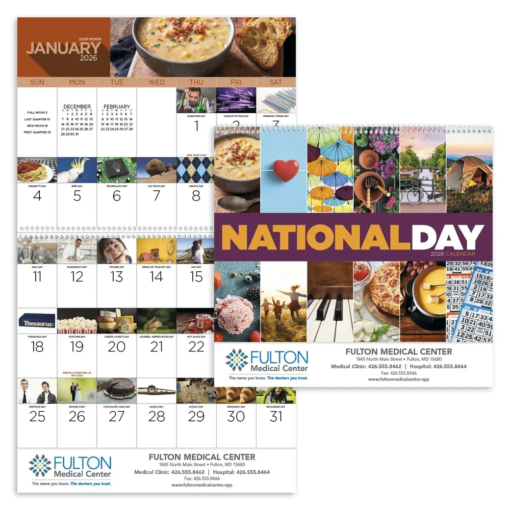 2026 National Days Wall Calendar Promotional Giveaway Crestline 2026 National Days Wall Calendar Promotional Giveaway Crestline
