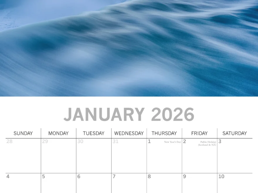 2026 Natural Wonders Square Wall Calendar