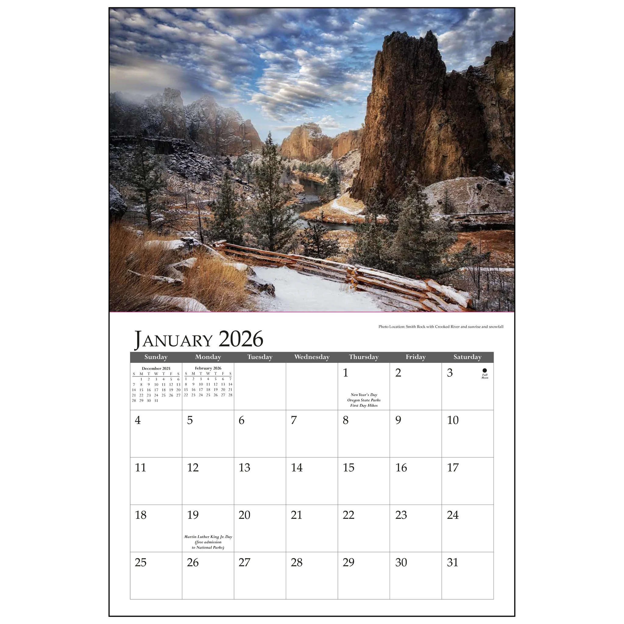 January 2026 Oregon Calendars January 2026 Oregon Calendars