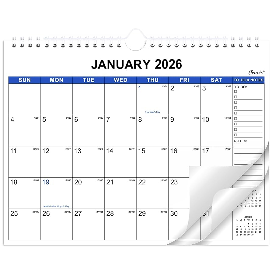 2026 Wall Calendar Wall Calendar 2026 Monthly From January 2026 December 2026 11 x 8 5 12 Months Suitable For Hanging On The Wall Amazon ca Office Products