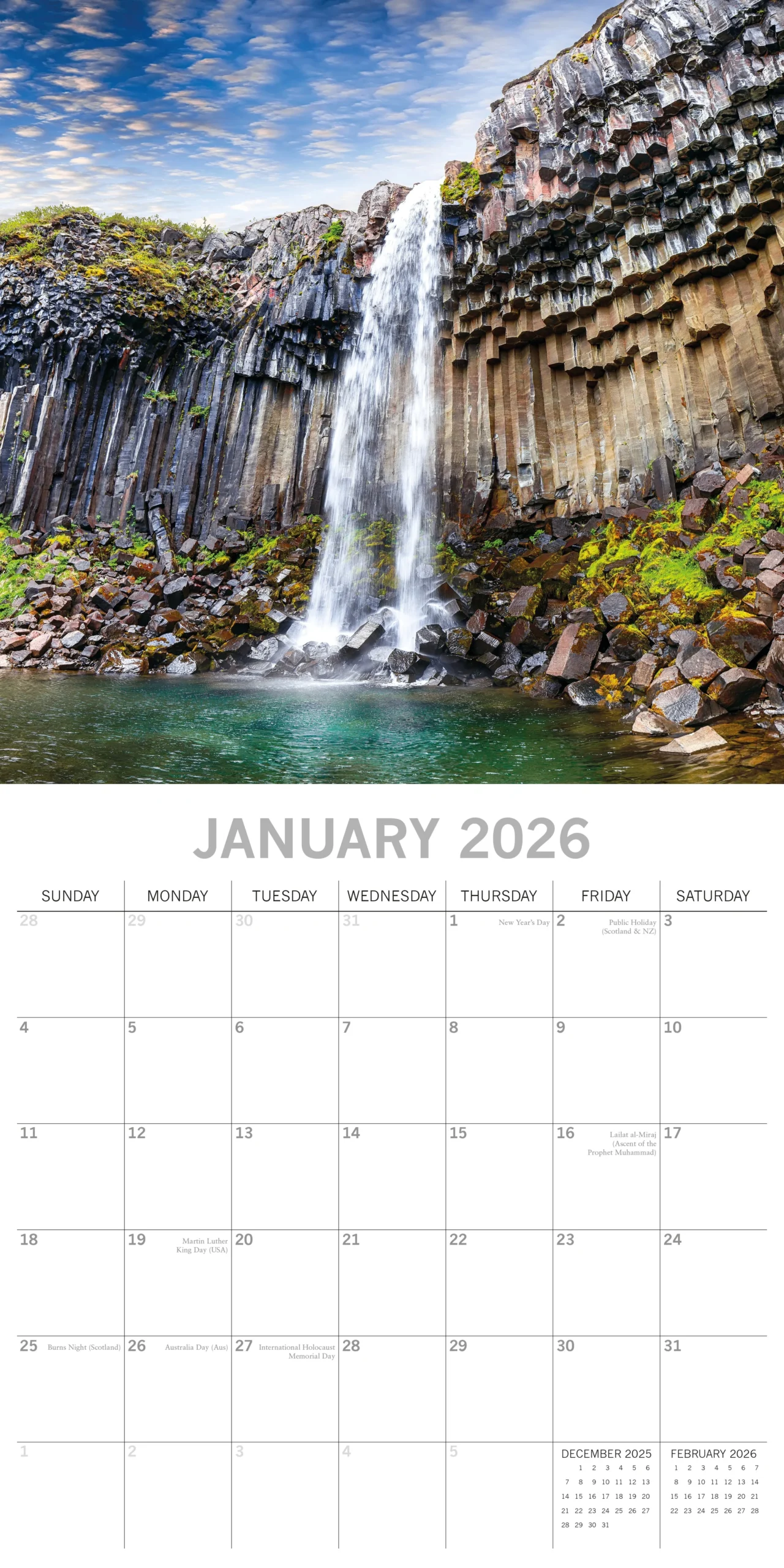 January 2026 Water Calendar January 2026 Water Calendar