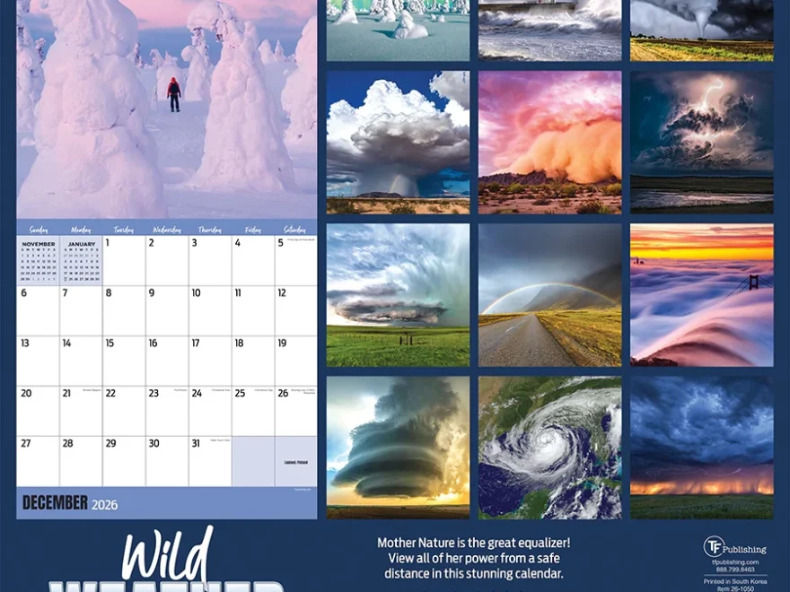 2026 Weather Wall Calendar TF Publishing Calendars Planners Journals Stationery