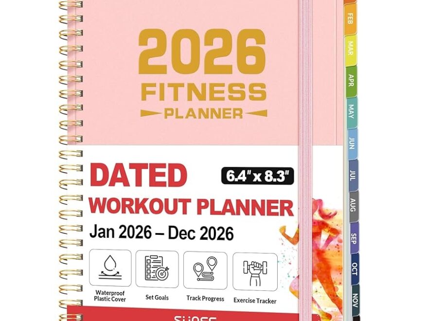 Amazon 2026 Fitness Workout Journal Planner For Women Men JAN 2026 DEC 2026 Exercise Planner 6 4 X 8 3 Workout Calendar Journal Essentials Gift For Goals Tracking Gifts With PVC Plastic