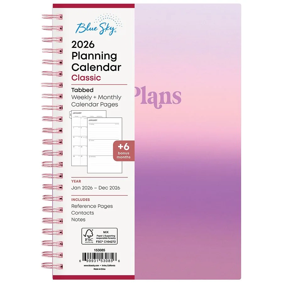 Blue Sky 2026 Planning Calendar Classic Amethyst Walgreens Blue Sky 2026 Planning Calendar Classic Amethyst Walgreens