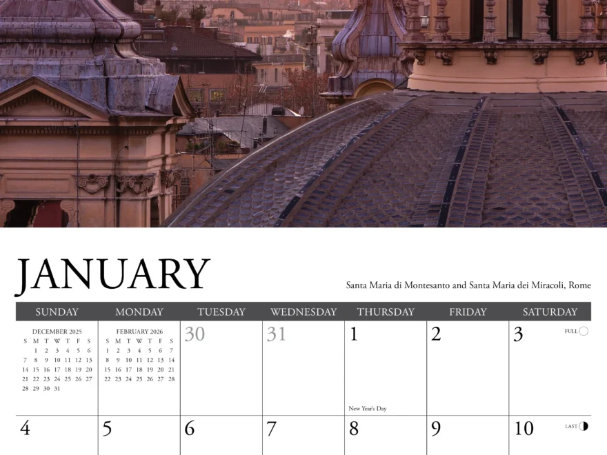 Buying Italy Calendar 2026 Simply Order Online