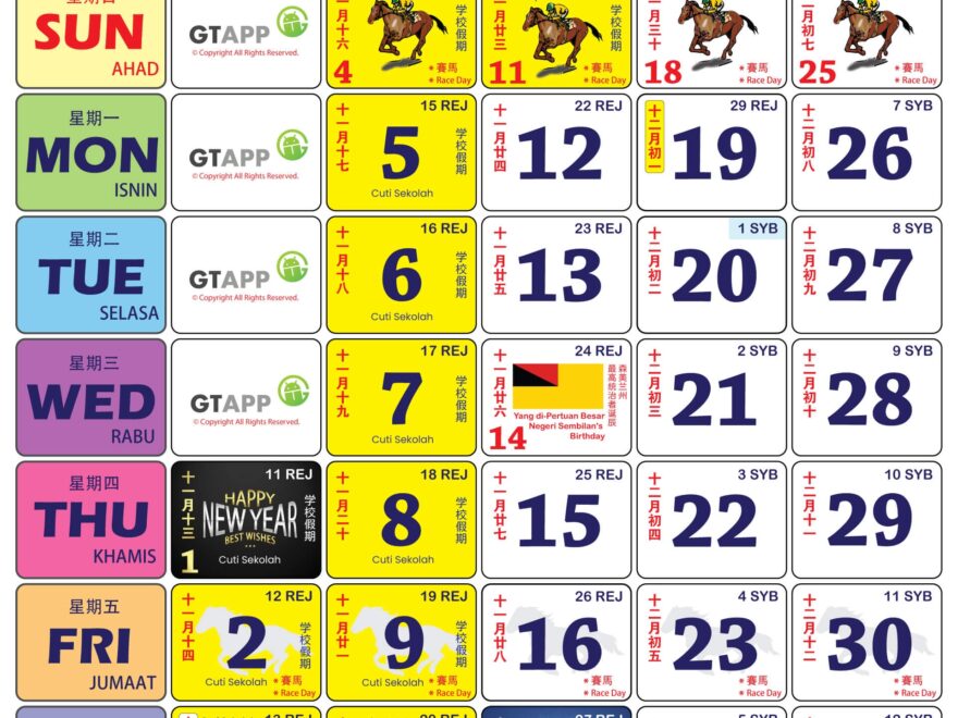 Calendar Malaysia 2026 Calendar Malaysia