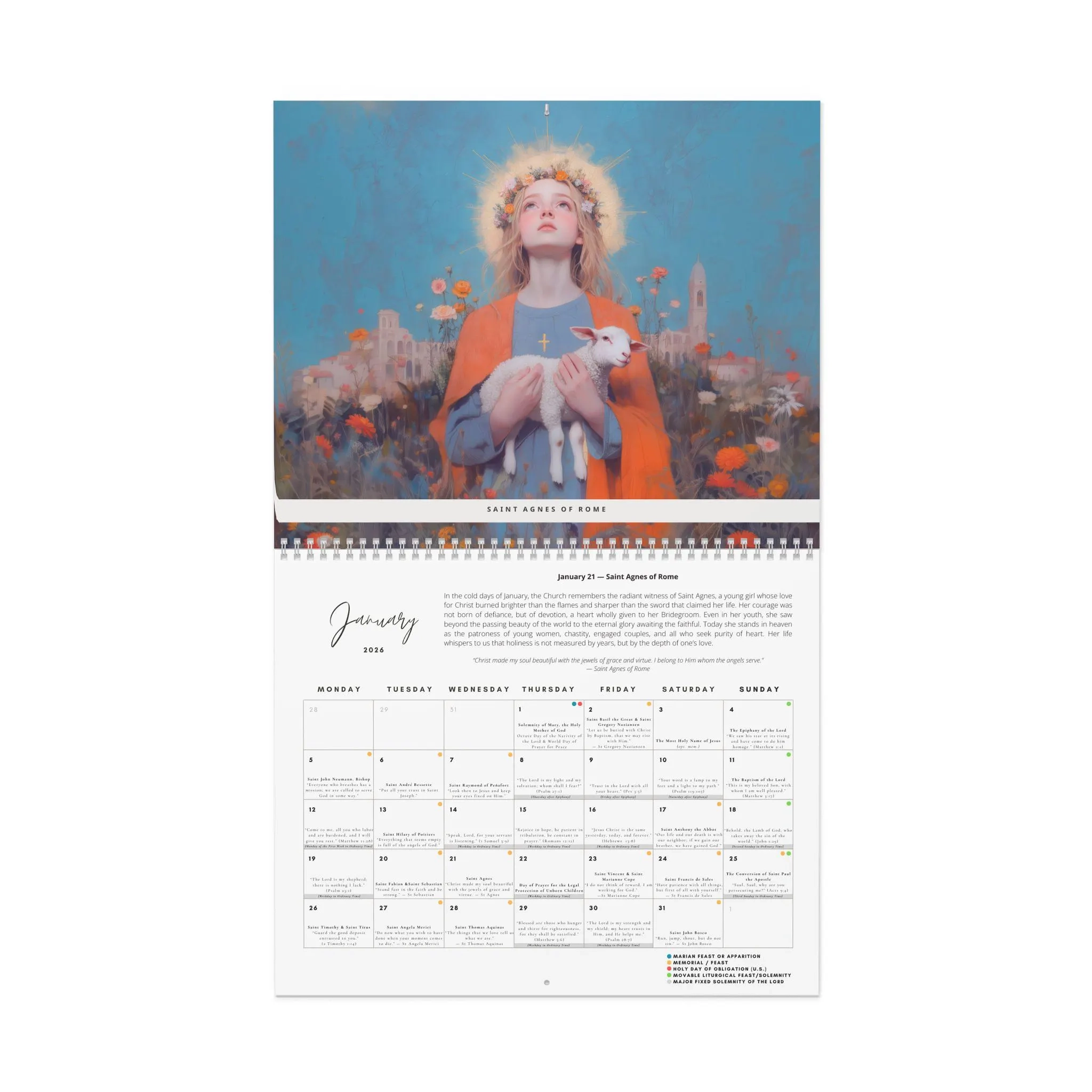 Saints Calendar January 2026 Saints Calendar January 2026