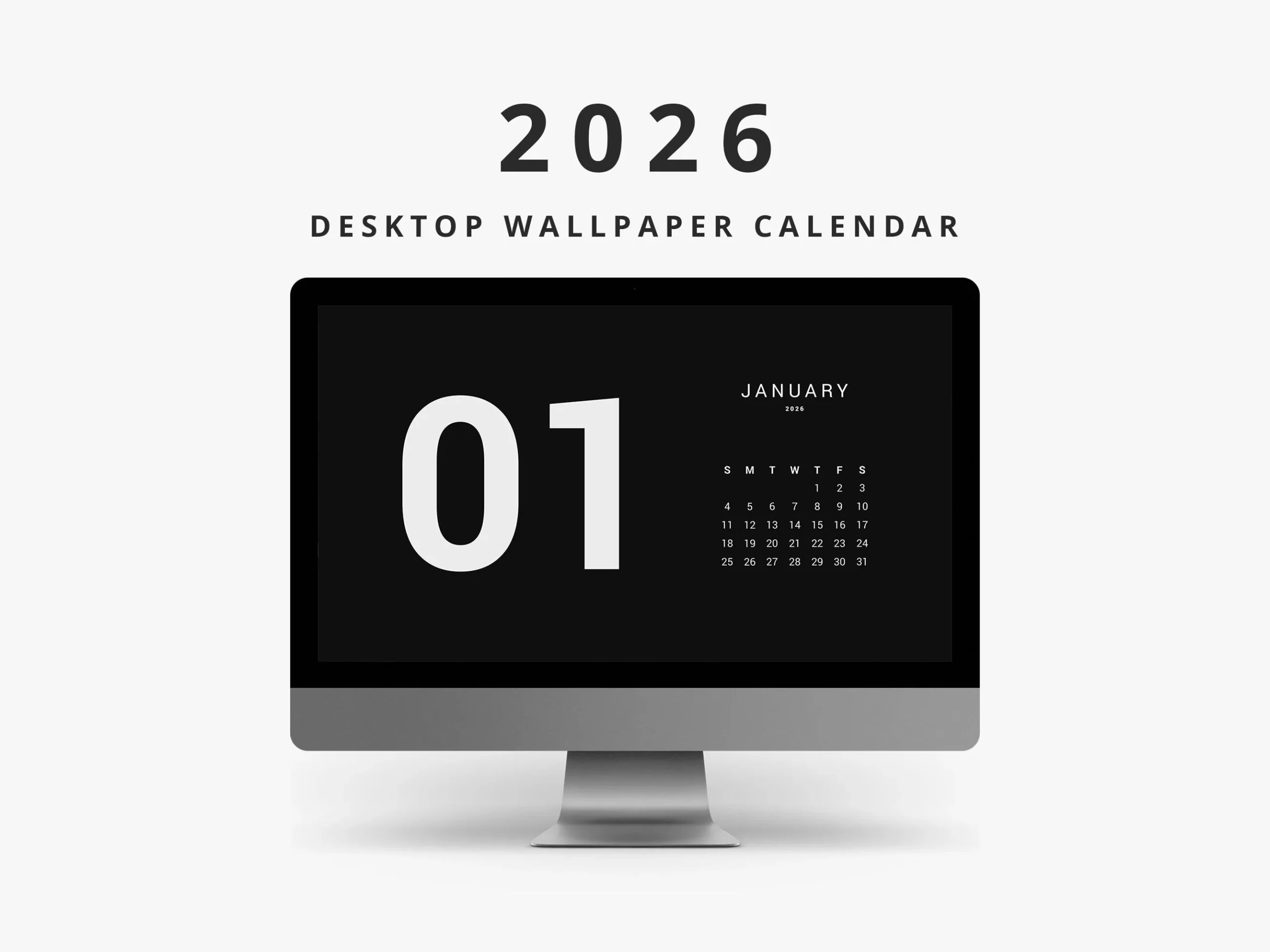 January 2026 Calendar Mac Wallpaper January 2026 Calendar Mac Wallpaper