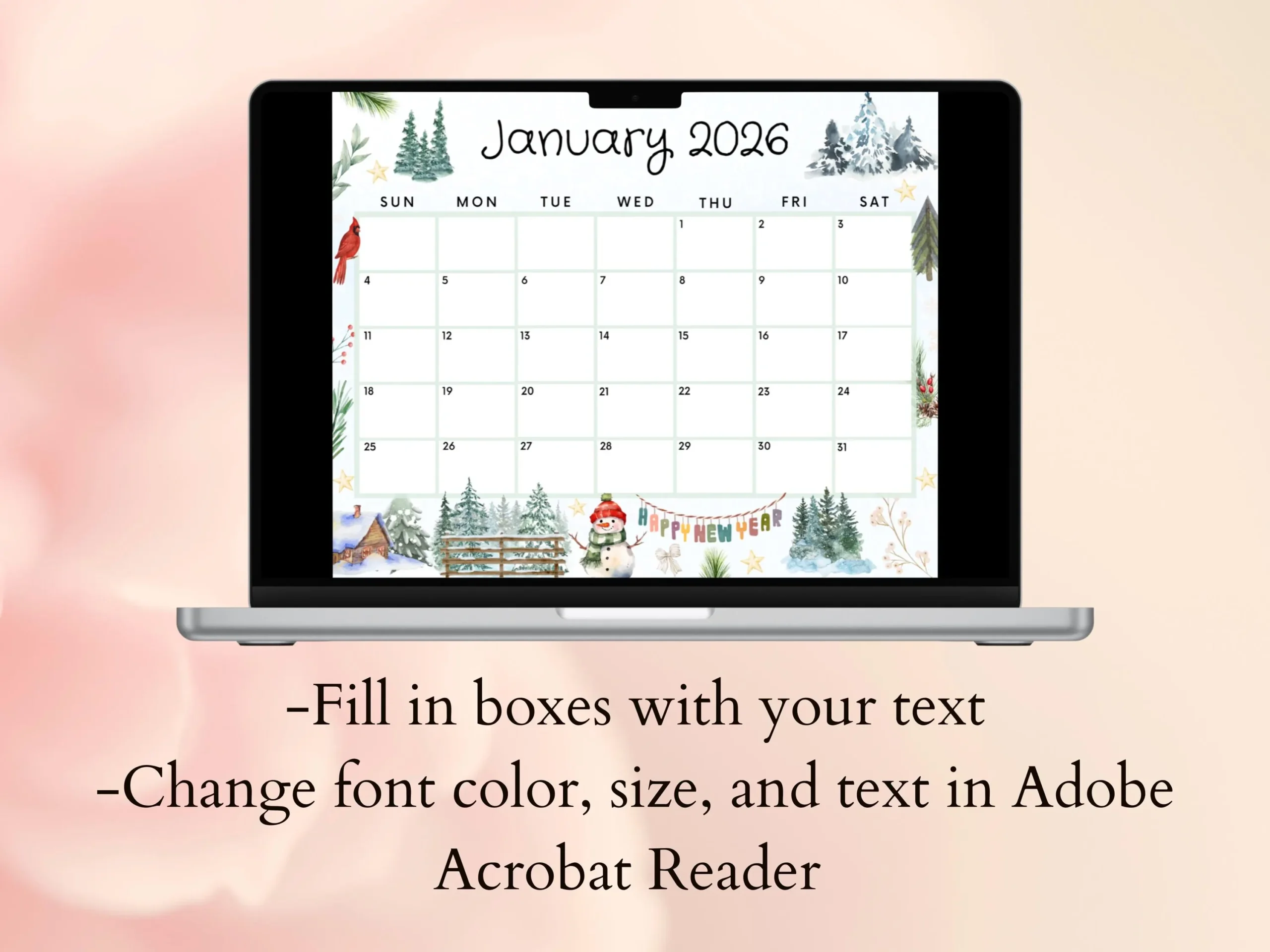 Editable January 2026 Calendar Printable Calendar W Cute Winter Happy New Year Homeschool Calendar January Planner Monthly Calendar Etsy Canada Editable January 2026 Calendar Printable Calendar W Cute Winter Happy New Year Homeschool Calendar January Planner Monthly Calendar Etsy Canada