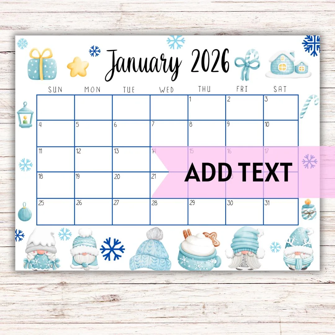 EDITABLE Printable January Calendar 2026 Cute Baby Blue Winter Themed January Calendar With Winter Gnomes Homeschool Planner Fillable Etsy EDITABLE Printable January Calendar 2026 Cute Baby Blue Winter Themed January Calendar With Winter Gnomes Homeschool Planner Fillable Etsy