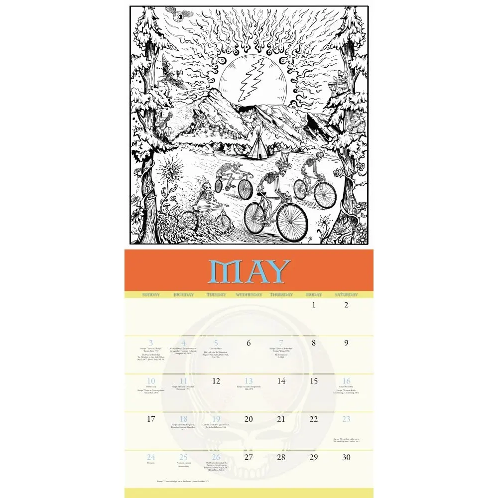 Grateful Dead 2026 Wall Calendar Calendars