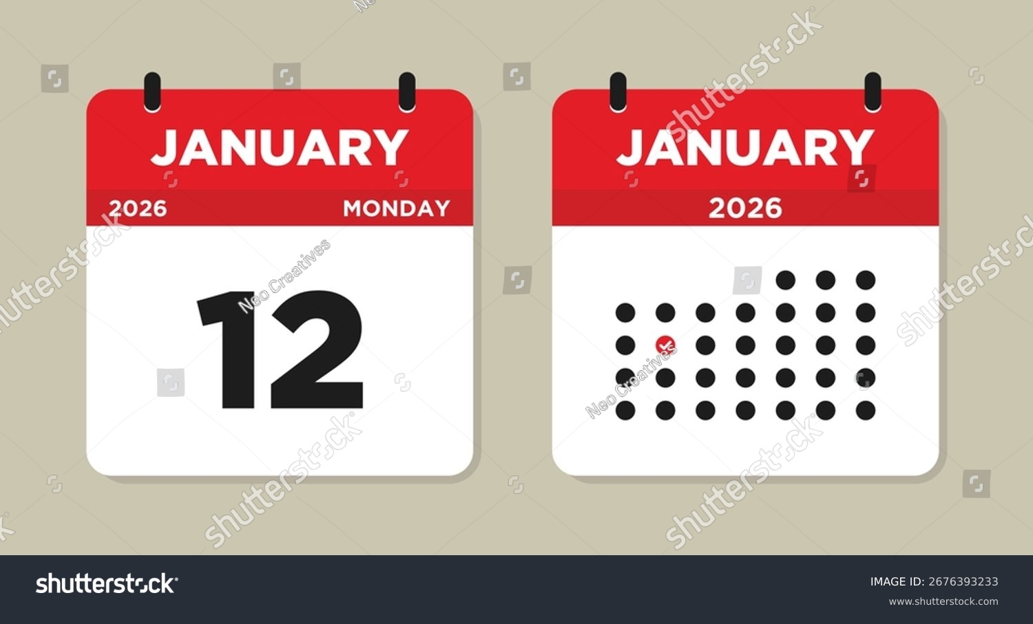 January 12 2026 Calendar