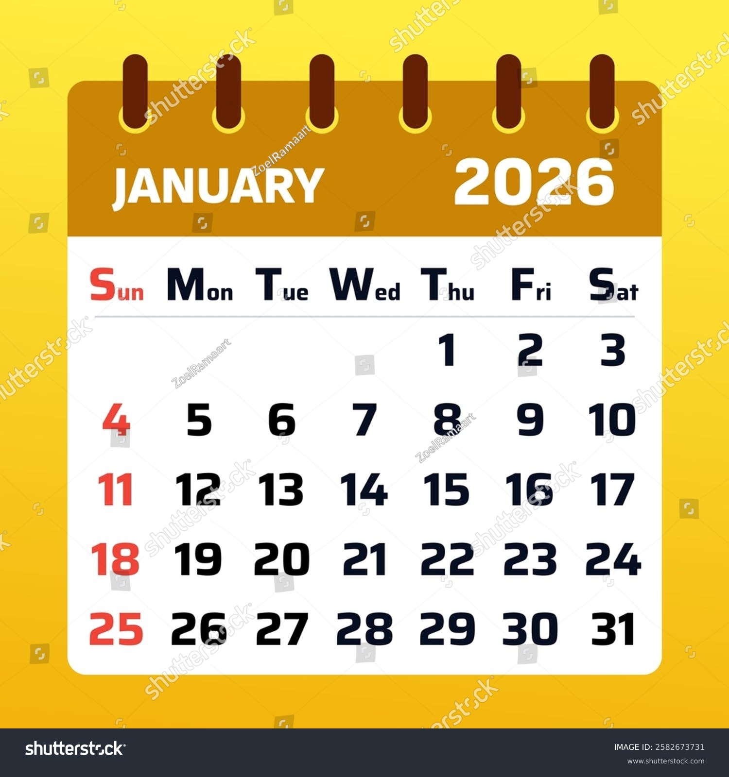 Calendar For January 2026 Assignment