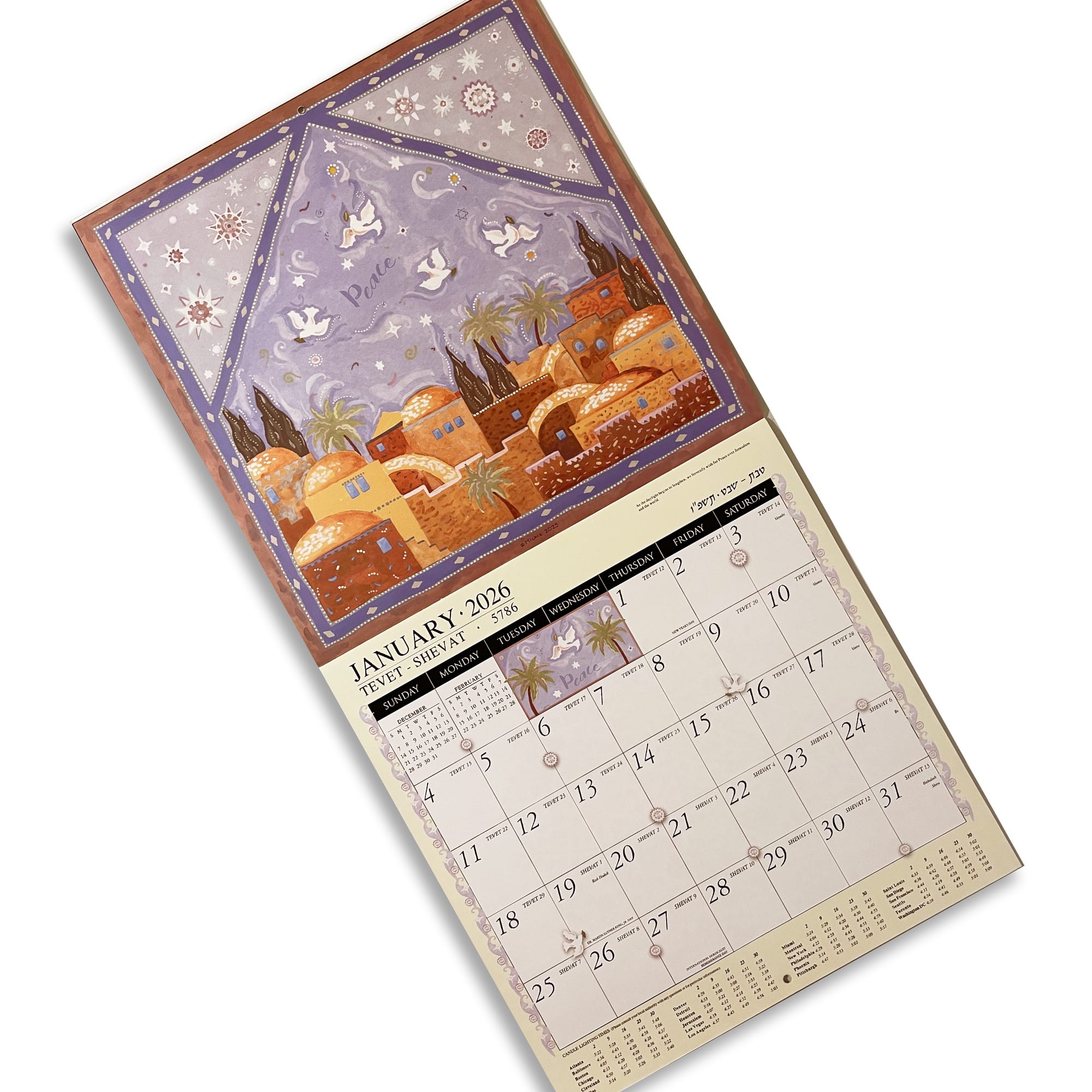 Jewish Art Calendar 2026 By Mickie Caspi Cards Art Jewish Art Calendar 2026 By Mickie Caspi Cards Art