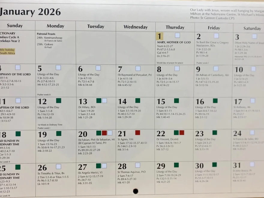 Liturgical Calendar 2026 The Catholic Bookshop