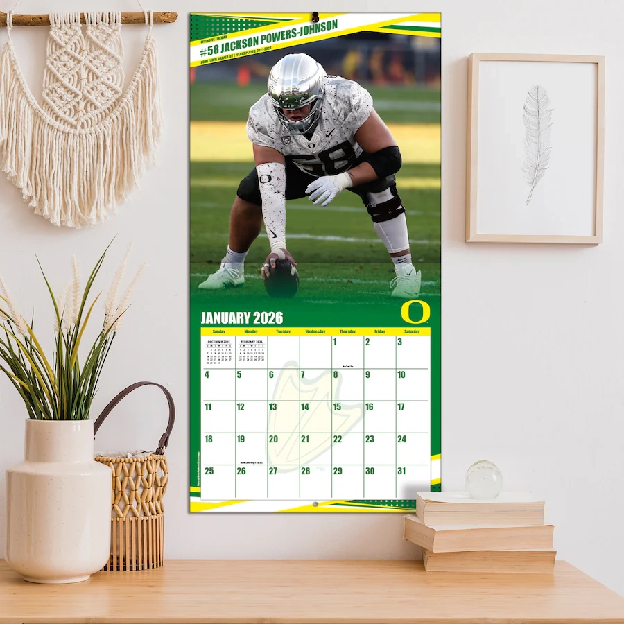 Oregon Ducks 12 X 12 2026 Team Wall Calendar Oregon Ducks 12 X 12 2026 Team Wall Calendar