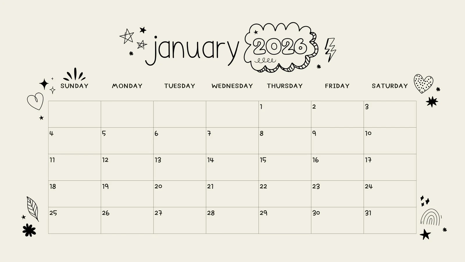 Page 6 Free And Customizable January Templates Page 6 Free And Customizable January Templates