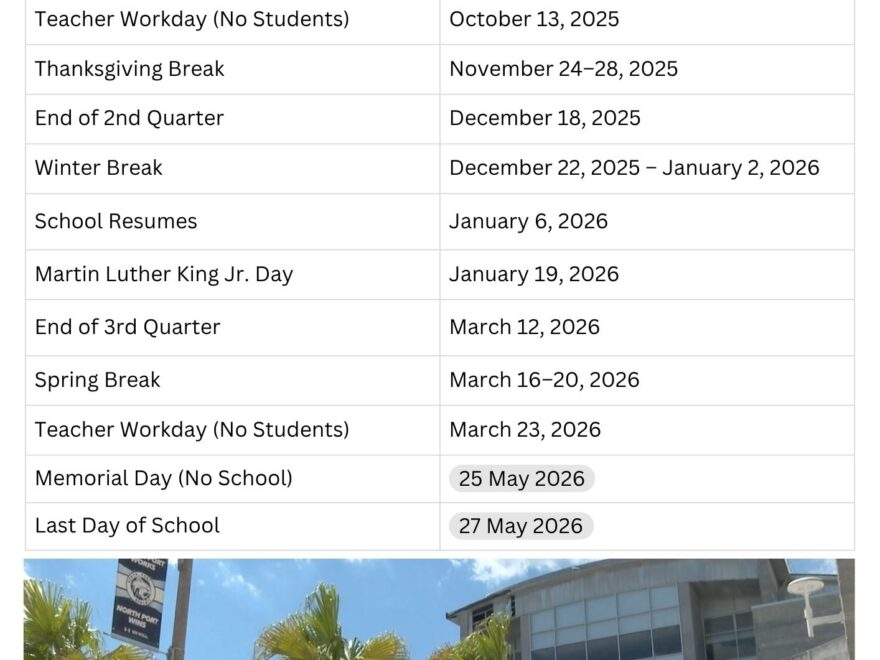 Sarasota County School Calendar With Holidays 2025 2026