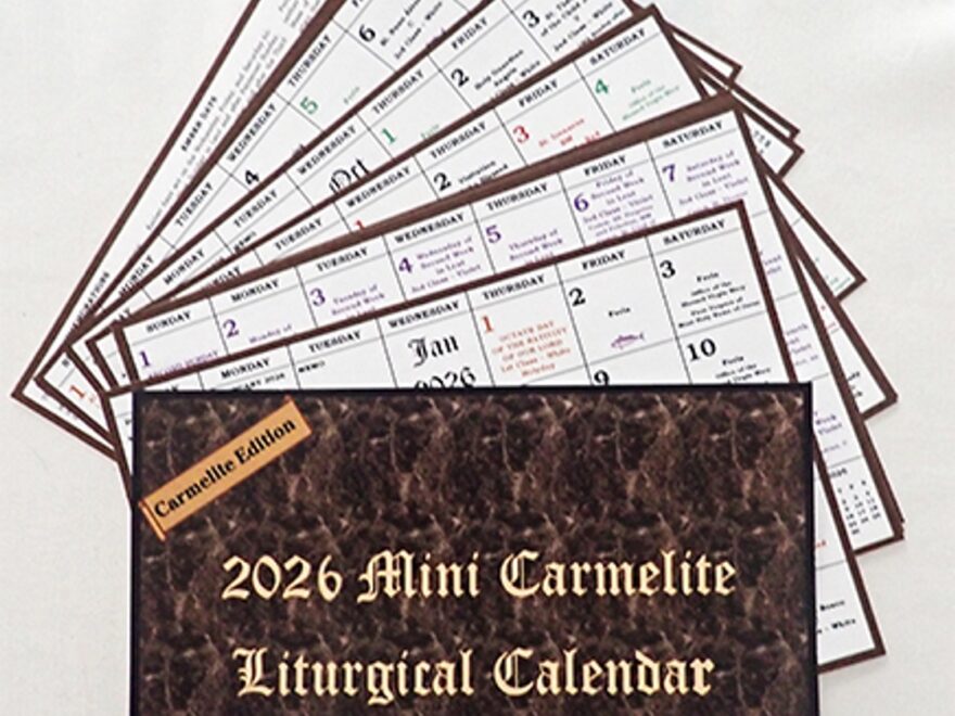 Sisters Of Carmel Special Edition 2026 Traditional Carmelite Mini Liturgical Calendar