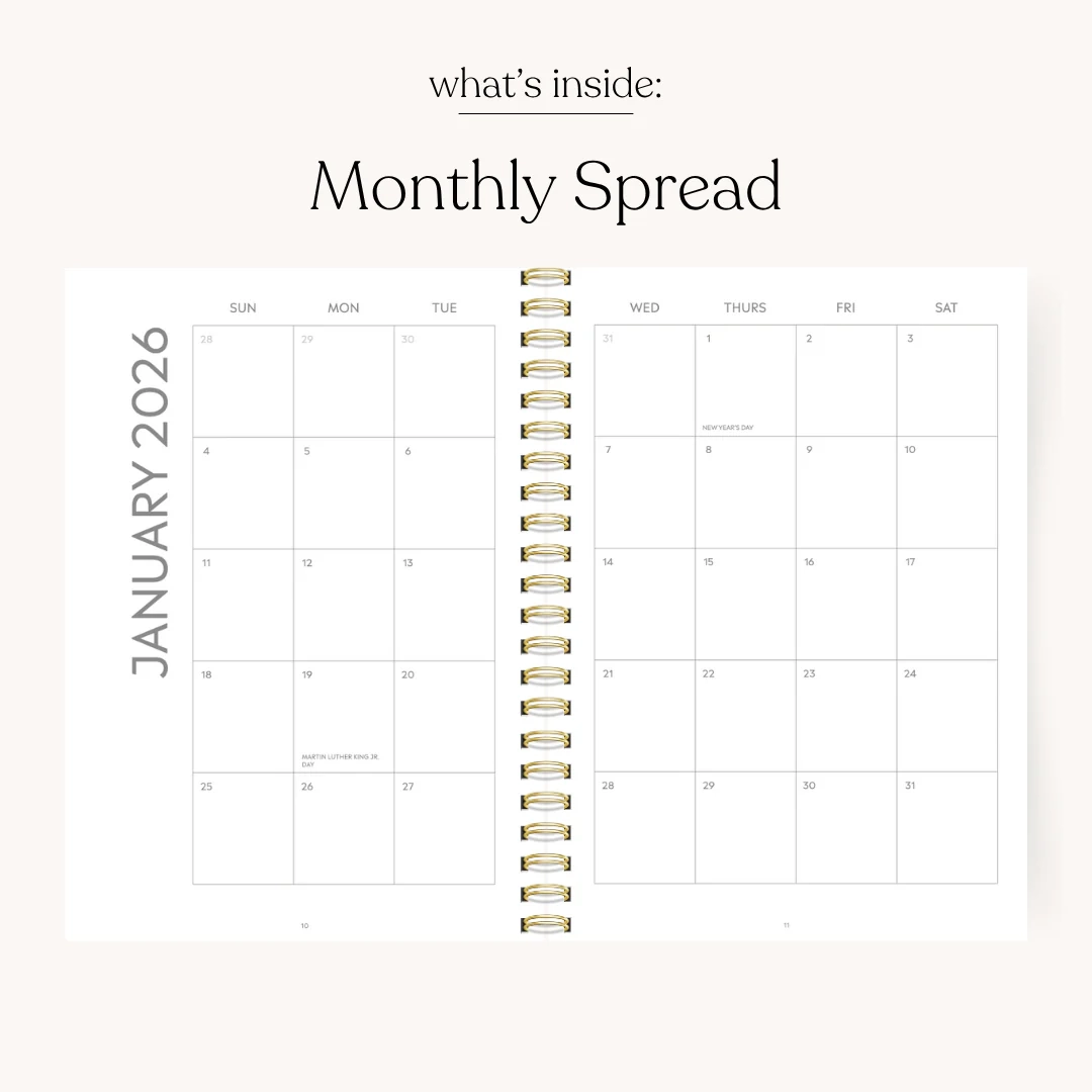 Calendar Planner January 2026